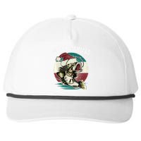 Merry Fishmas Funny Christmas Fishing Lover Fisherman Angler Snapback Five-Panel Rope Hat