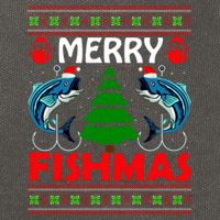 Merry Fishmas Funny Fish Fishing Ugly Christmas Cotton Canvas Backpack