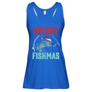 Merry Fishmas Funny Christmas For Family Fish Fisher Gift Ladies Essential Flowy Tank