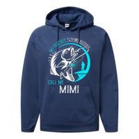 My Favorite Fishing Buddies Call Me Mimi Performance Fleece Hoodie