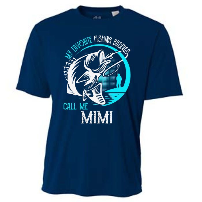 My Favorite Fishing Buddies Call Me Mimi Cooling Performance Crew T-Shirt