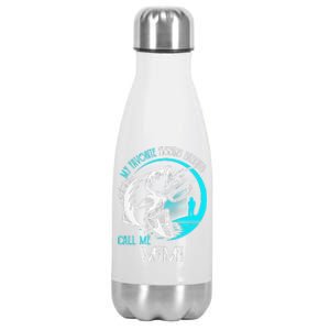 My Favorite Fishing Buddies Call Me Mimi Stainless Steel Insulated Water Bottle