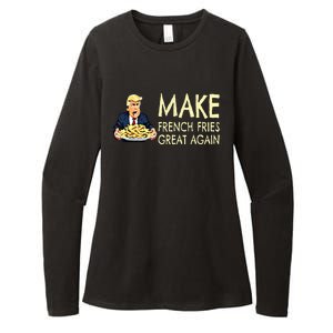 Make French Fries Great Again Trump 2024 French Fry Womens CVC Long Sleeve Shirt