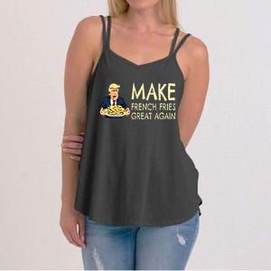 Make French Fries Great Again Trump 2024 French Fry Women's Strappy Tank