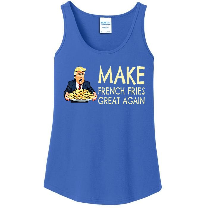 Make French Fries Great Again Trump 2024 French Fry Ladies Essential Tank