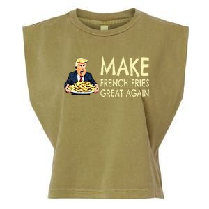 Make French Fries Great Again Trump 2024 French Fry Garment-Dyed Women's Muscle Tee