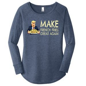 Make French Fries Great Again Trump 2024 French Fry Women's Perfect Tri Tunic Long Sleeve Shirt