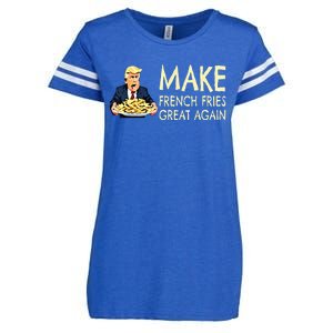 Make French Fries Great Again Trump 2024 French Fry Enza Ladies Jersey Football T-Shirt