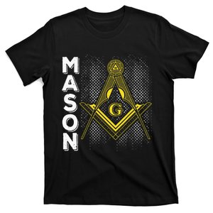 Masonic Freemasonry Fraternal Square Compass Mason T-Shirt