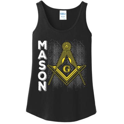 Masonic Freemasonry Fraternal Square Compass Mason Ladies Essential Tank