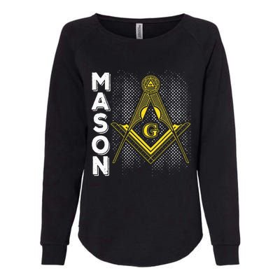 Masonic Freemasonry Fraternal Square Compass Mason Womens California Wash Sweatshirt