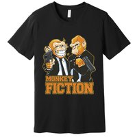 Monkey Fiction Funny Premium T-Shirt
