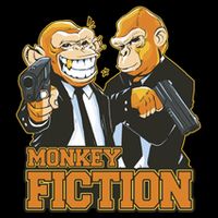 Monkey Fiction Funny Premium T-Shirt