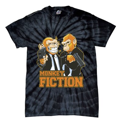Monkey Fiction Funny Tie-Dye T-Shirt