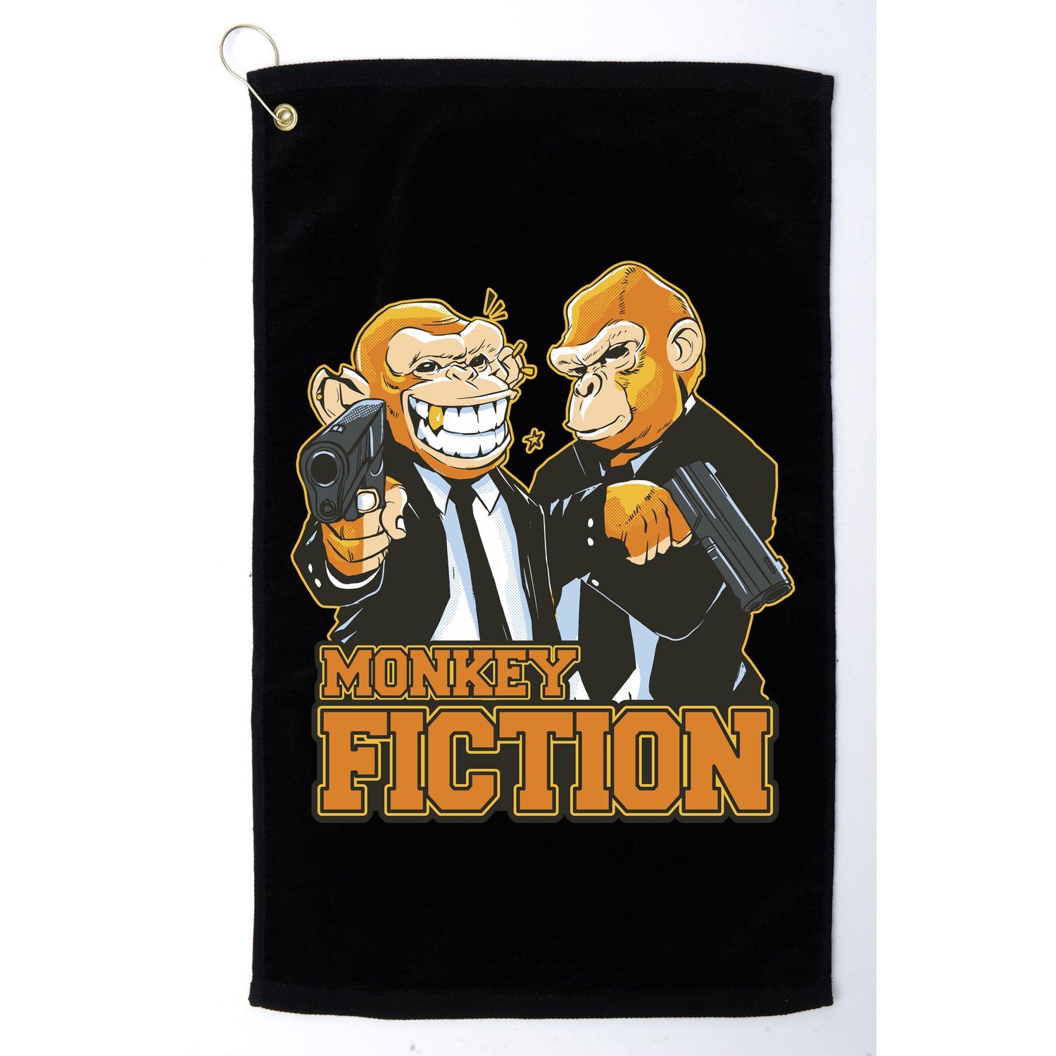 Monkey Fiction Funny Golf Towel