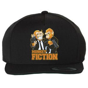 Monkey Fiction Funny Wool Snapback Cap