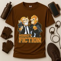 Monkey Fiction Funny Cooling Performance Crew T-Shirt