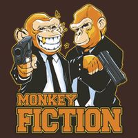 Monkey Fiction Funny Apron