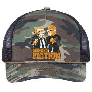 Monkey Fiction Funny Retro Rope Trucker Hat Cap