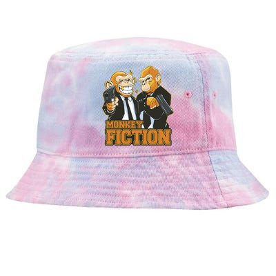 Monkey Fiction Funny Tie-Dyed Bucket Hat