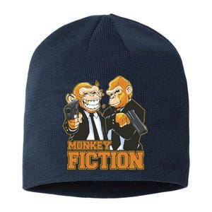 Monkey Fiction Funny Sustainable Beanie