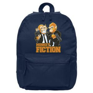 Monkey Fiction Funny 16 in Basic Backpack