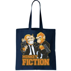 Monkey Fiction Funny Tote Bag