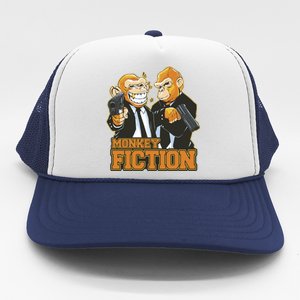 Monkey Fiction Funny Trucker Hat