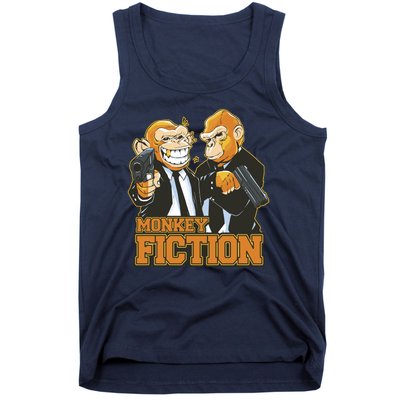 Monkey Fiction Funny Tank Top