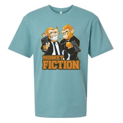 Monkey Fiction Funny Sueded Cloud Jersey T-Shirt