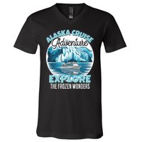 Matching Family Friends Alaska Cruise 2024 Gift V-Neck T-Shirt