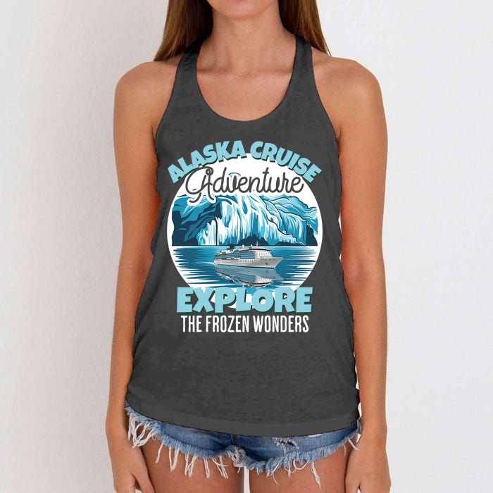 Matching Family Friends Alaska Cruise 2024 Gift Women's Knotted Racerback Tank