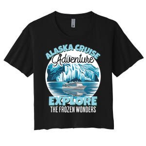 Matching Family Friends Alaska Cruise 2024 Gift Women's Crop Top Tee