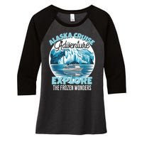 Matching Family Friends Alaska Cruise 2024 Gift Women's Tri-Blend 3/4-Sleeve Raglan Shirt