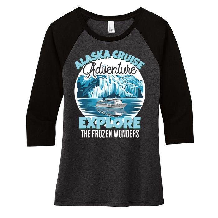 Matching Family Friends Alaska Cruise 2024 Gift Women's Tri-Blend 3/4-Sleeve Raglan Shirt