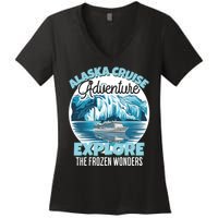 Matching Family Friends Alaska Cruise 2024 Gift Women's V-Neck T-Shirt