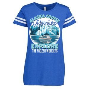 Matching Family Friends Alaska Cruise 2024 Gift Enza Ladies Jersey Football T-Shirt