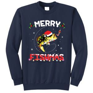 Merry Fishmas Funny Fishing Christmas Pajama Fishers Sweatshirt