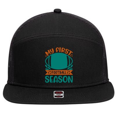 My First Football Season 7 Panel Mesh Trucker Snapback Hat