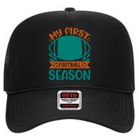 My First Football Season High Crown Mesh Back Trucker Hat