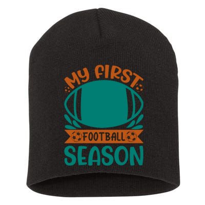 My First Football Season Short Acrylic Beanie