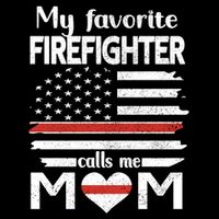My Favorite Firefighter Calls Me Mom Thin Red Line Fire Mom Cool Gift Impact Tech Backpack