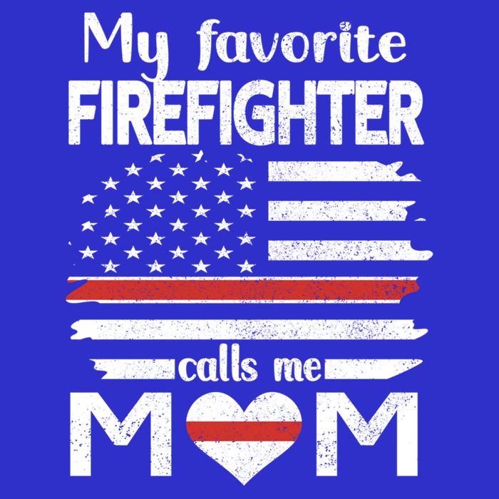 My Favorite Firefighter Calls Me Mom Thin Red Line Fire Mom Cool Gift Womens Tank Top
