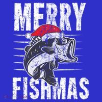 Merry Fishmas Funny Gift Funny Fishing Christmas Gift Premium T-Shirt