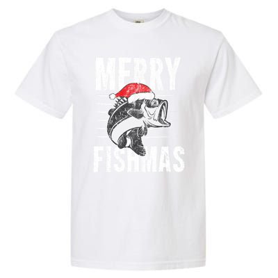 Merry Fishmas Funny Gift Funny Fishing Christmas Gift Garment-Dyed Heavyweight T-Shirt