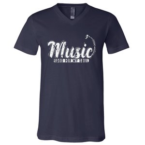 Music Food For My Soul V-Neck T-Shirt