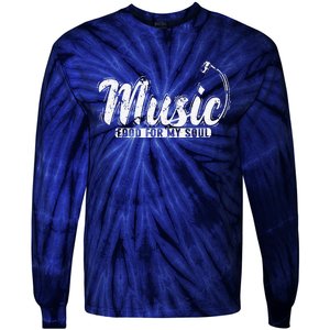 Music Food For My Soul Tie-Dye Long Sleeve Shirt