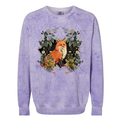 Mystical Fox Fairy Tale Forest Animals Forest Dwellers Nature Children Colorblast Crewneck Sweatshirt