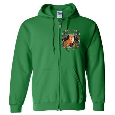 Mystical Fox Fairy Tale Forest Animals Forest Dwellers Nature Children Full Zip Hoodie