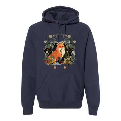 Mystical Fox Fairy Tale Forest Animals Forest Dwellers Nature Children Premium Hoodie